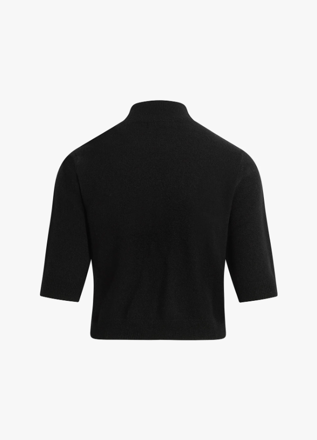 Bonnie Top, Black - 13 Hub Lane   |  Mock Neck Sweaters