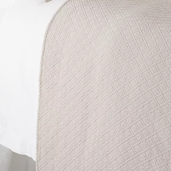 Indi Diamond Matelasse, Ecru - 13 Hub Lane   |  Matching Bedding