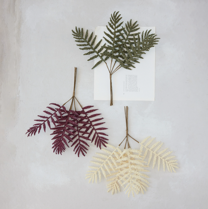 Faux Leaf Pick w/ Beads