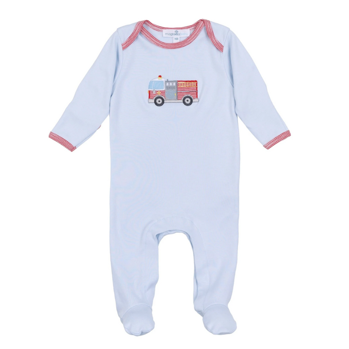 Hero Brigade Applique Lap Footie - 13 Hub Lane   |  Footies