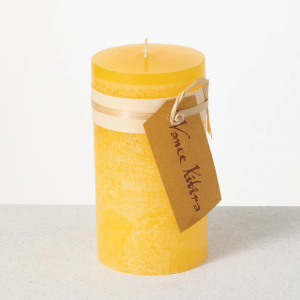 Vance Kitira Timber Candles, Pale Yellow - 13 Hub Lane   |  
