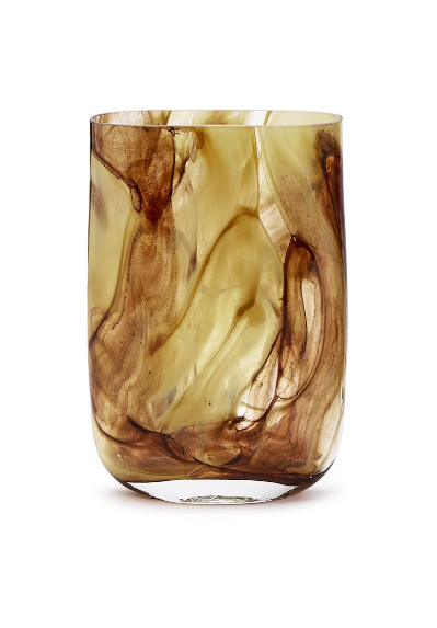 Organic Swirl Hand Blown Glass Vase - 13 Hub Lane   |  