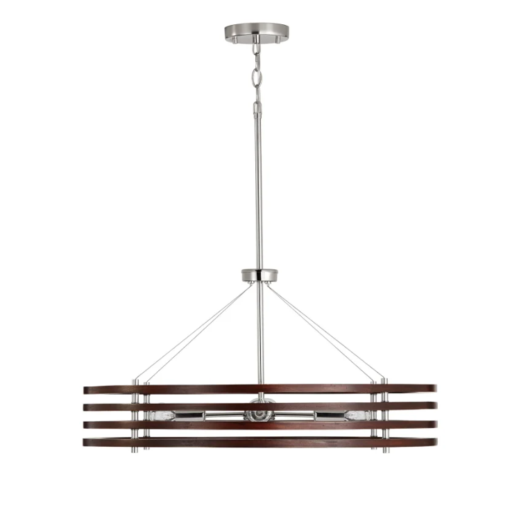 Dalton 4 Light 28" Wide Drum Chandelier - Thumbnail 3