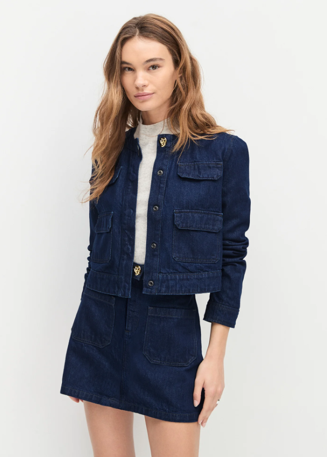 Denim Emily Jacket, Stout - 13 Hub Lane   |  Denim Jackets