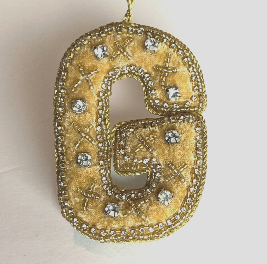 Alphabet Ornament - 13 Hub Lane   |  Fabric Ornaments