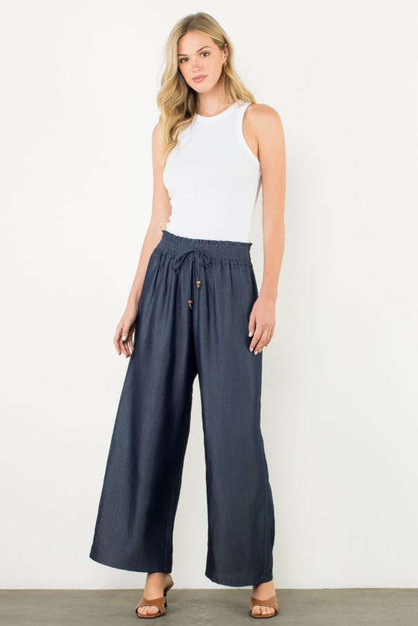 Smocked Wide Leg Pants - 13 Hub Lane   |  Wide Leg Pants