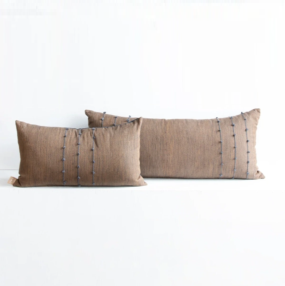 Pana Pillowcase - Cognac - 13 Hub Lane   |  Cotton Pillowcases
