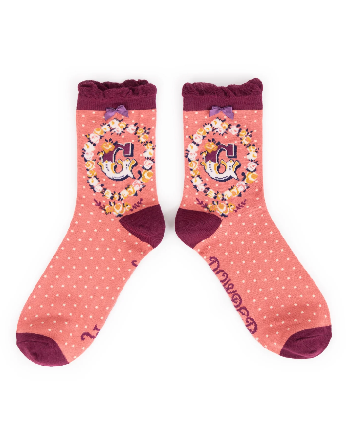 'G' Alphabet Socks