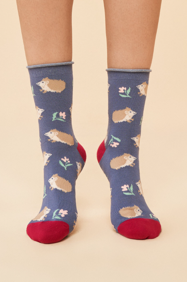 Ankle Socks - Snuffling Hedgehogs