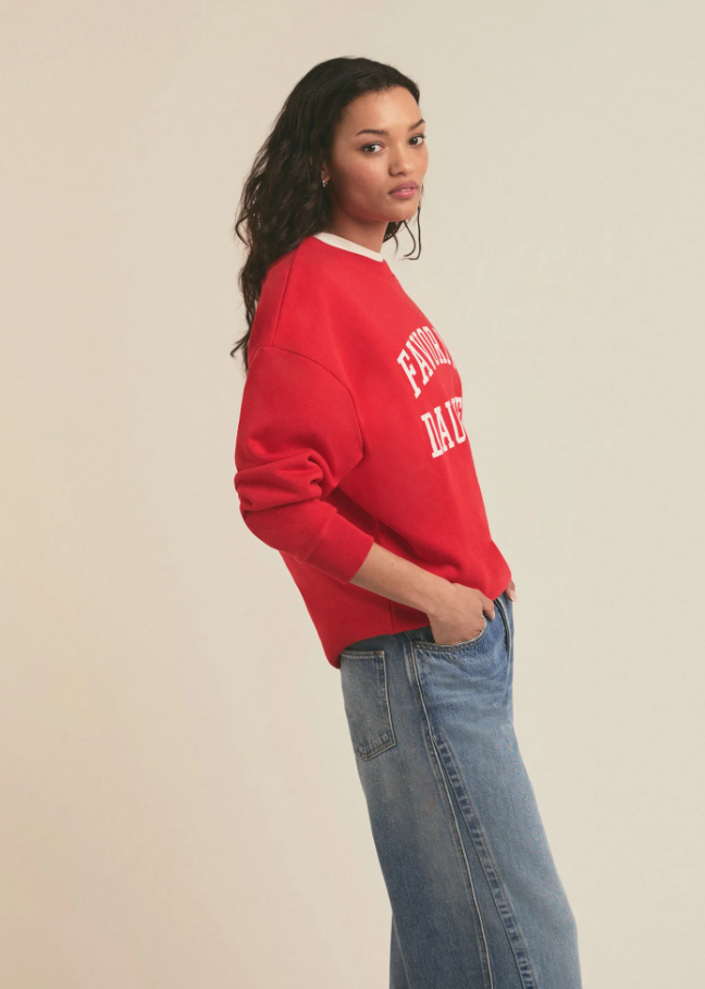 Favorite Daughter Collegiate Sweatshirt, Haute Rouge