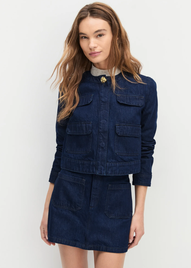Denim Emily Jacket, Stout - 13 Hub Lane   |  Denim Jackets