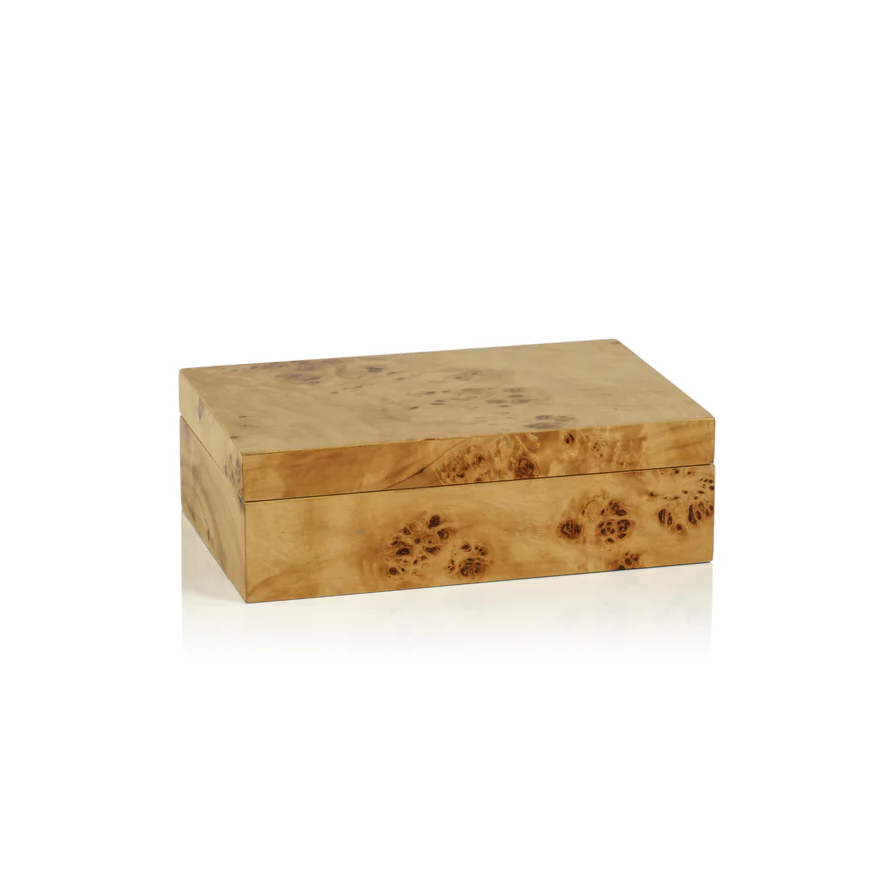 Leiden Burl Wooden Box - 13 Hub Lane   |  Decorative Boxes