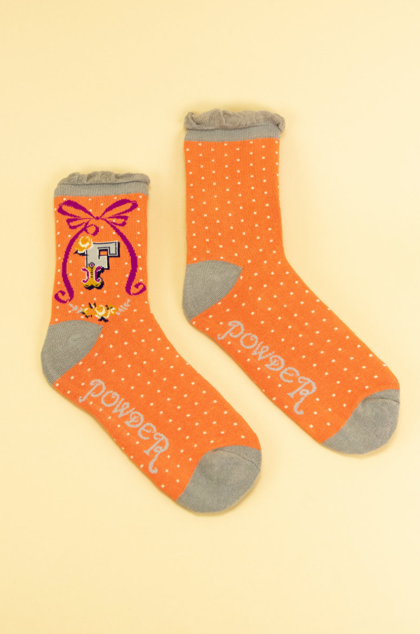 'F' Alphabet Socks