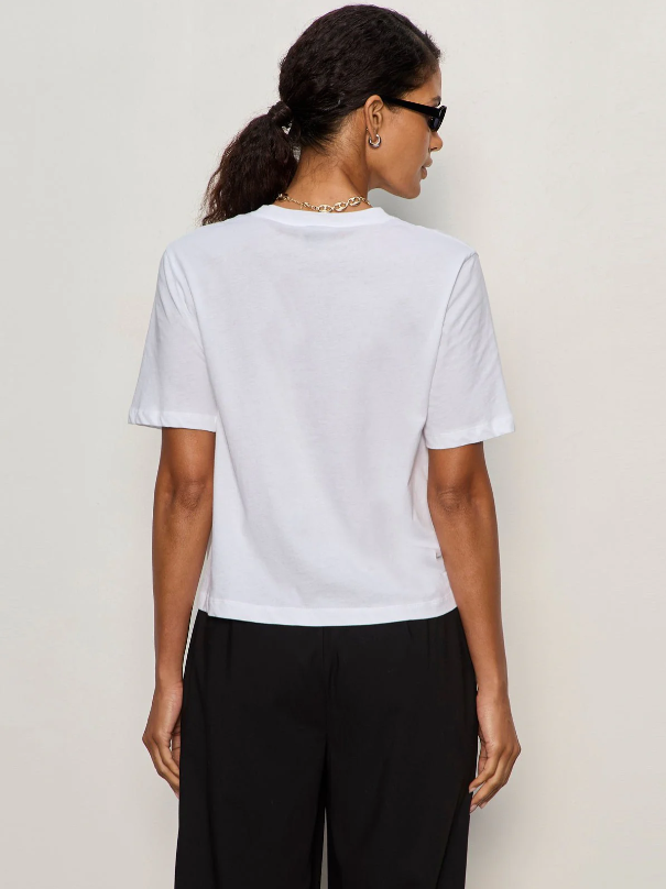 Tuck It Under Tee, White - 13 Hub Lane   |  Crewneck Tees