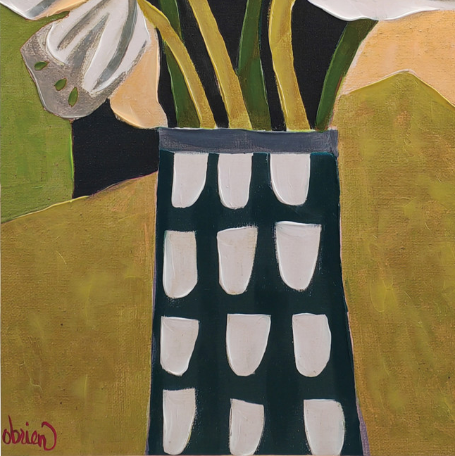 Abstract Flowers In Vase