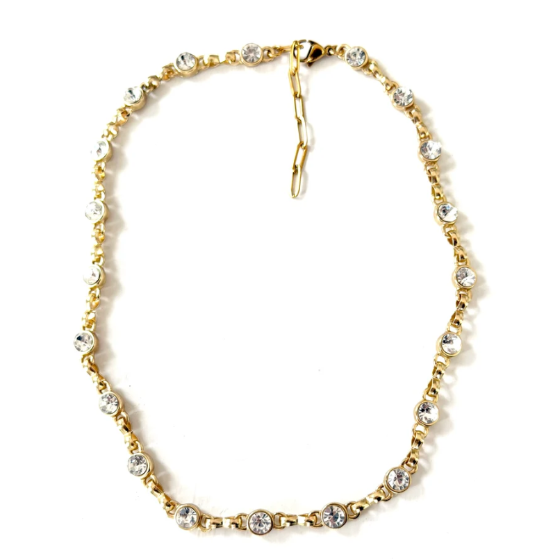 CV Designs Crystal Links Necklace