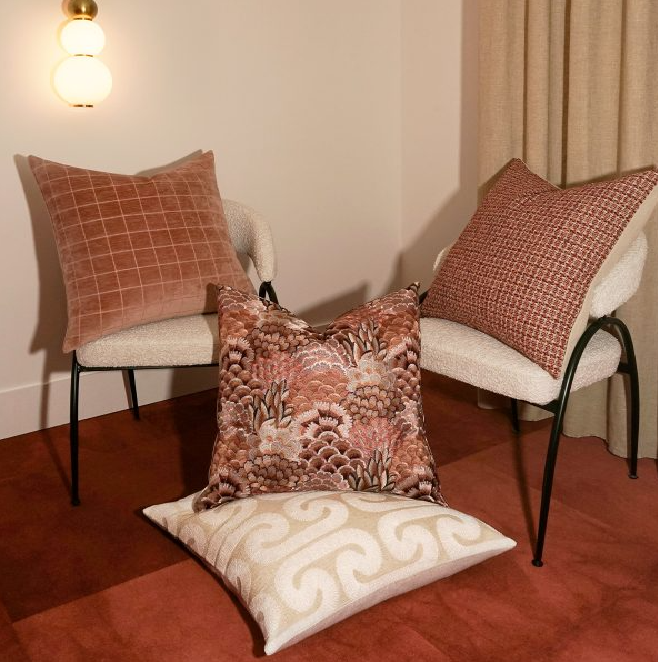 Milla Pillow, Sorbet - 13 Hub Lane   |  Embroidered Pillows