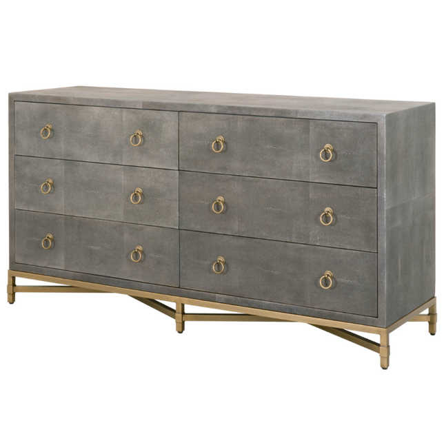Strand Shagreen 6-Drawer Dresser