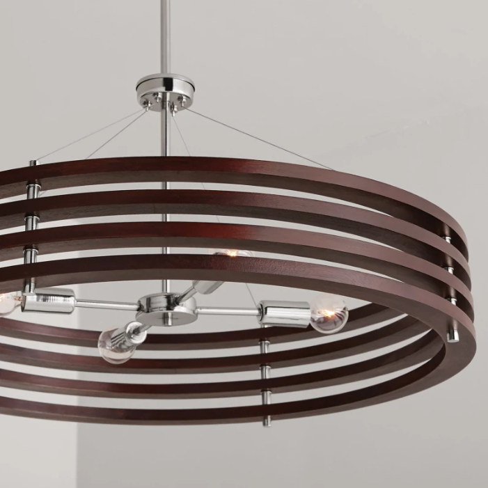 Dalton 4 Light 28" Wide Drum Chandelier - Thumbnail 2