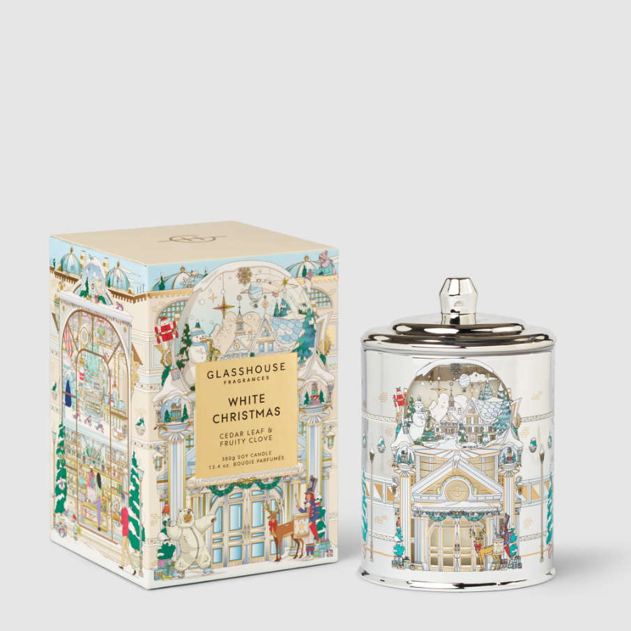 White Christmas Triple Scented Candle - 13 Hub Lane   |  White Christmas