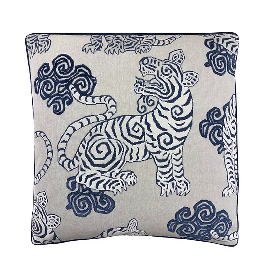 Akbar Blue Pillow - 13 Hub Lane   |  