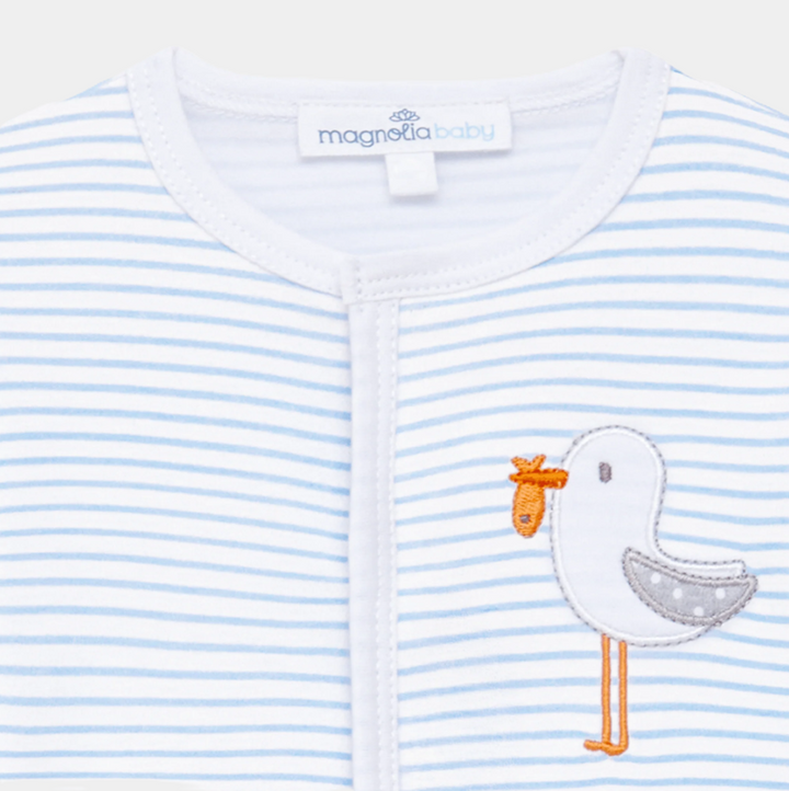 Seabird Shores Applique Footie - 13 Hub Lane   |  