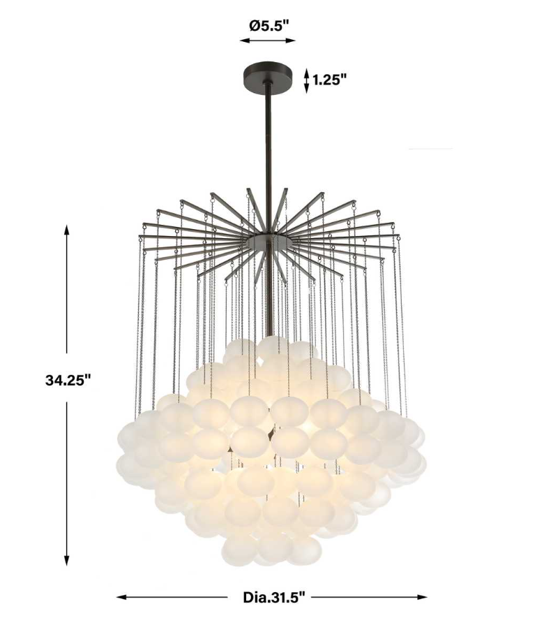13 Hub Lane Baubles Chandelier - Thumbnail 4