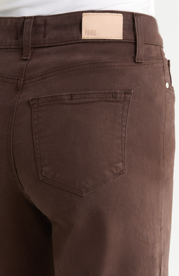 Paige Anessa Wide Leg Jean, Rich Chocolate