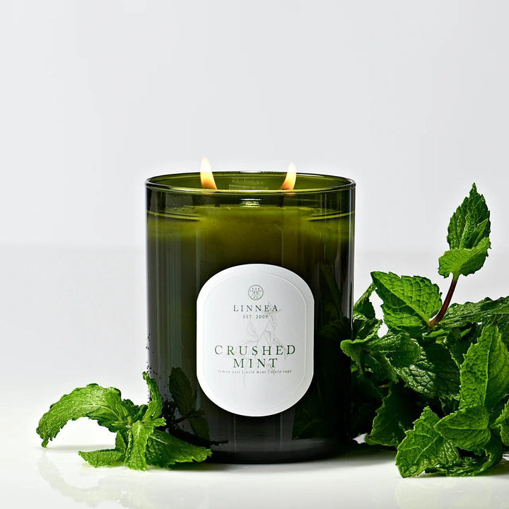 Linnea Crushed Mint Two-Wick Candle