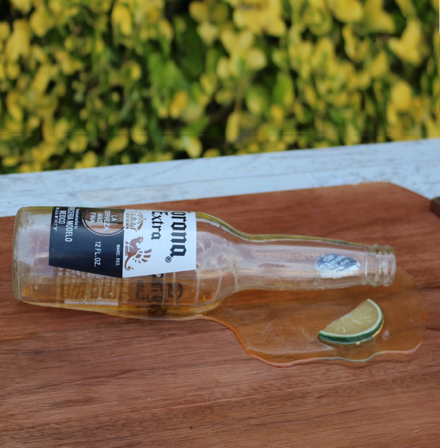 Spilled Beer Bottle w/ Lime - Thumbnail 3