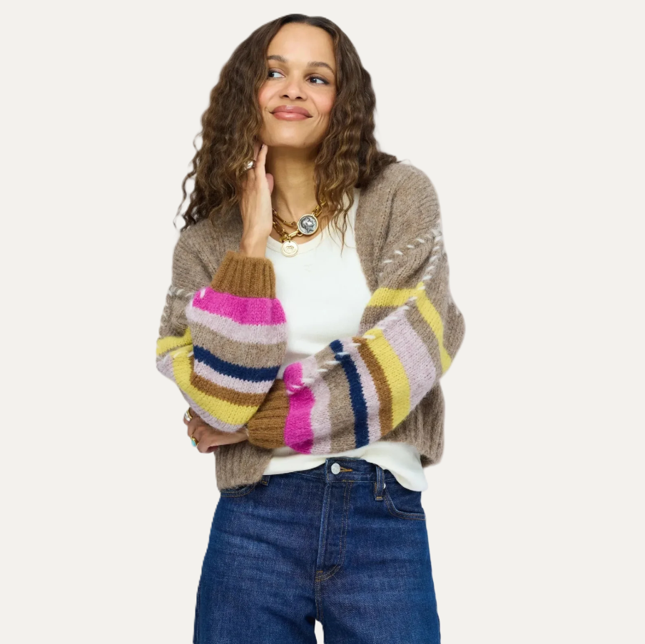 Sienna Stripe Cardigan, Multi