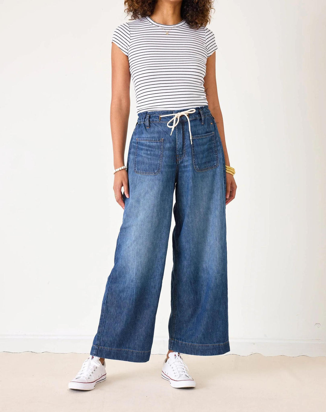 Londonberry Drawstring Jeans, Lapis