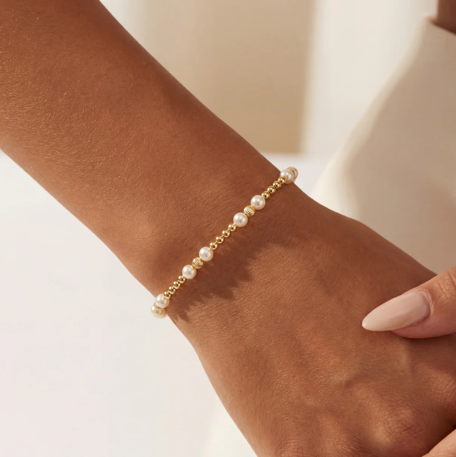 bara boheme kimberly gold filled beaded bracelet w/ pearls - 13 Hub Lane   |  