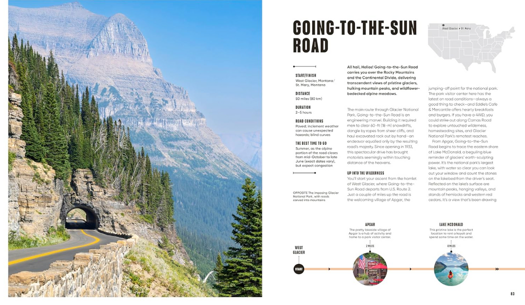 Road Trips in the USA: 50 Adventures on the Open Road
