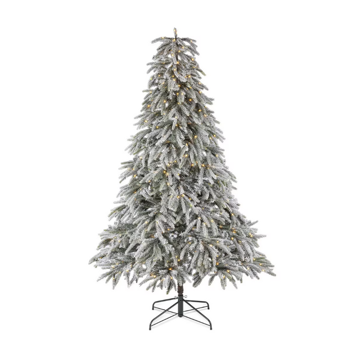 Flocked Down Swept Tree - 13 Hub Lane   |  Christmas Trees