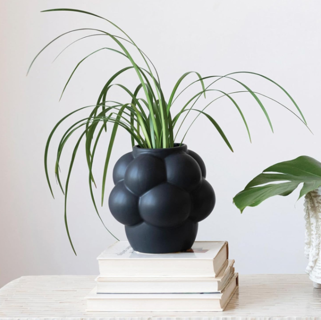 Black Bubble Vase - 13 Hub Lane   |  Stoneware Vases