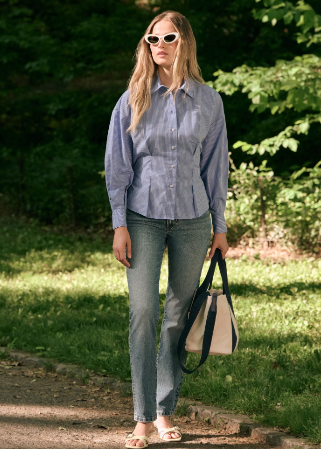 The Back Story Shirt, Blue & White Stripe
