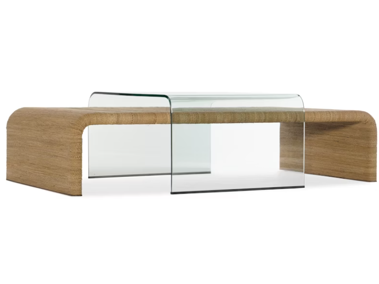 Amani Rope & Glass Cocktail Table