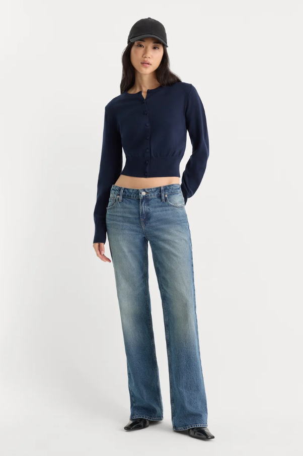 The Fine Knit Cardigan, New Navy