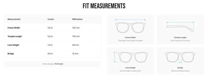 I-SEA Emory Sunglasses - 13 Hub Lane   |  Rectangular Sunglasses