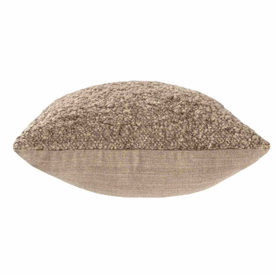 Brown Boucle Pillow - Thumbnail 4