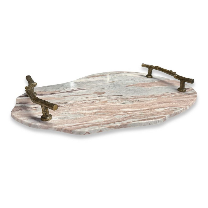 Stone and Twig Indoor-Outdoor Tray - 13 Hub Lane   |  Marble Trays