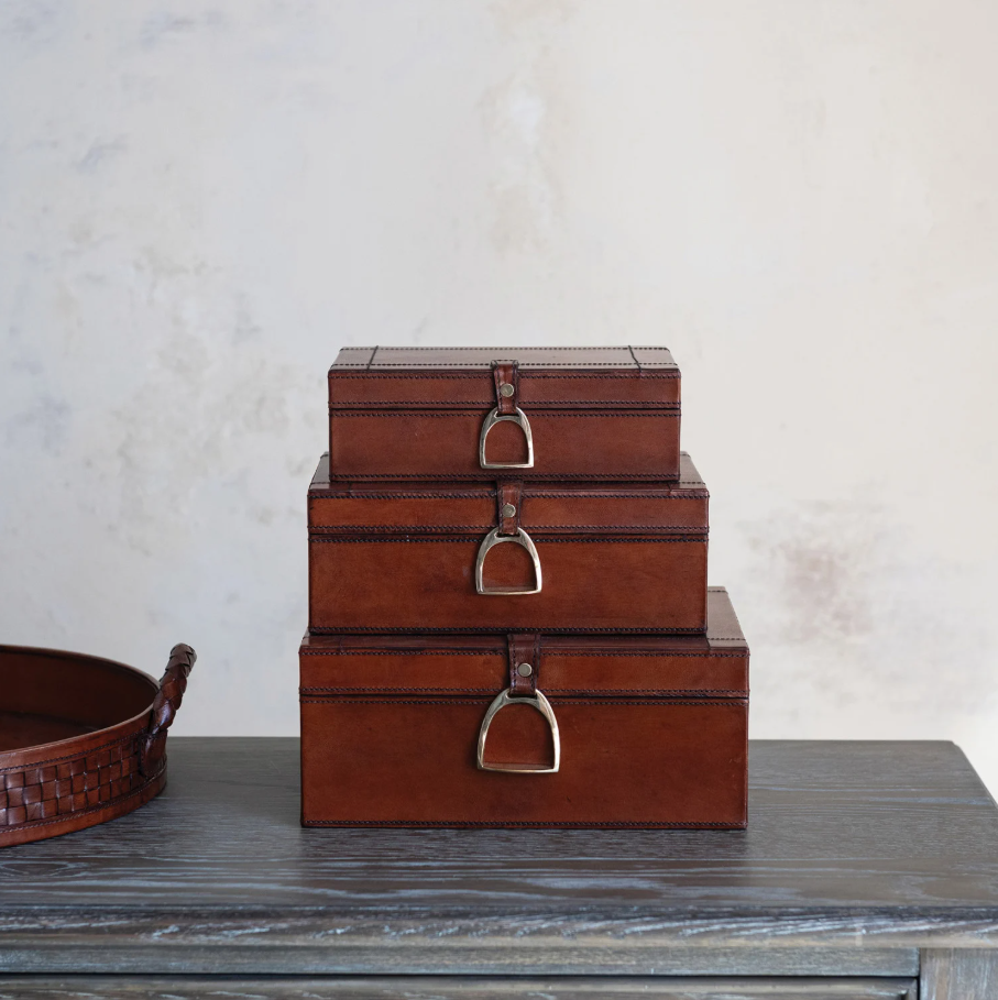 Nesting Box w/ Brass Closure