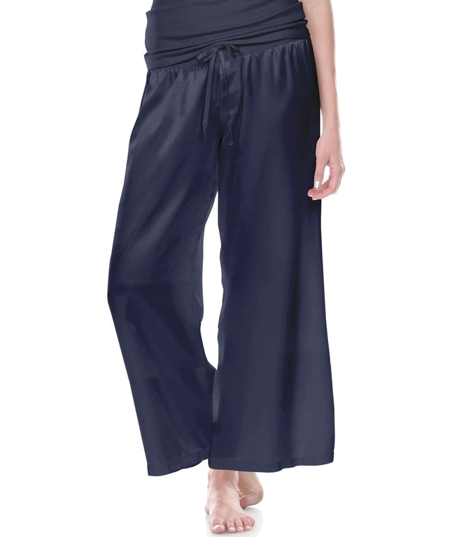 PJ Harlow Jolie Capri Satin Pant, Navy