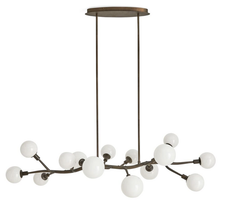 Meandering 14-Light Pendant, Bronze - 13 Hub Lane   |  Pendants