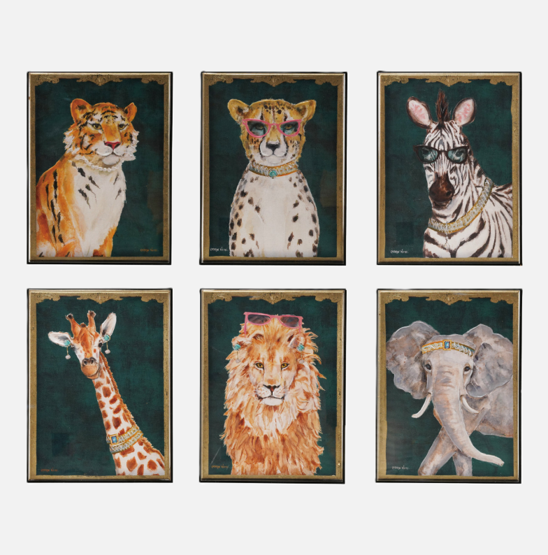 Hand-Painted Framed in Smoke Acrylic Box - 13 Hub Lane   |  Hand-Painted Art