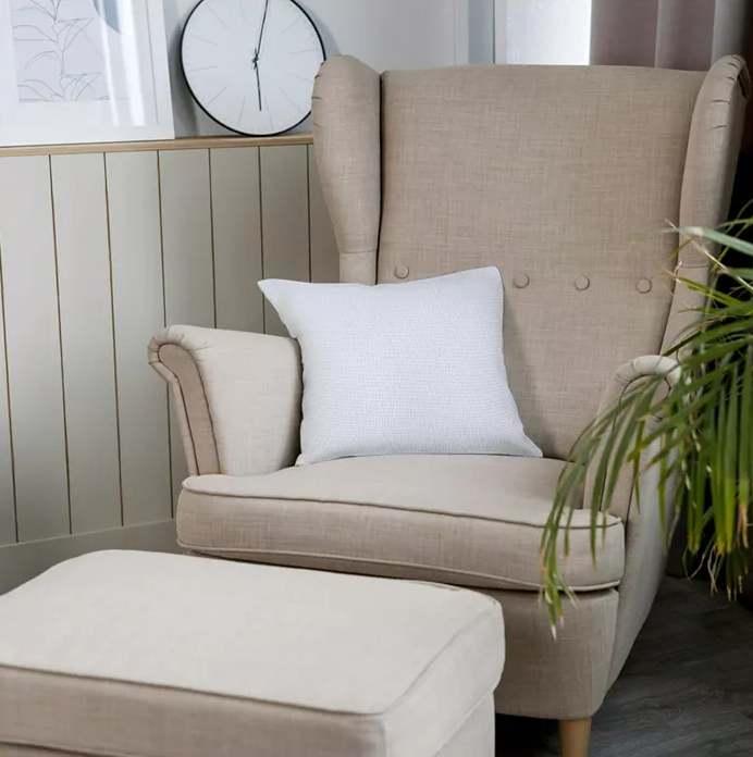 Madera Cross Weave Pillow, White - 13 Hub Lane   |  Decorative Pillows