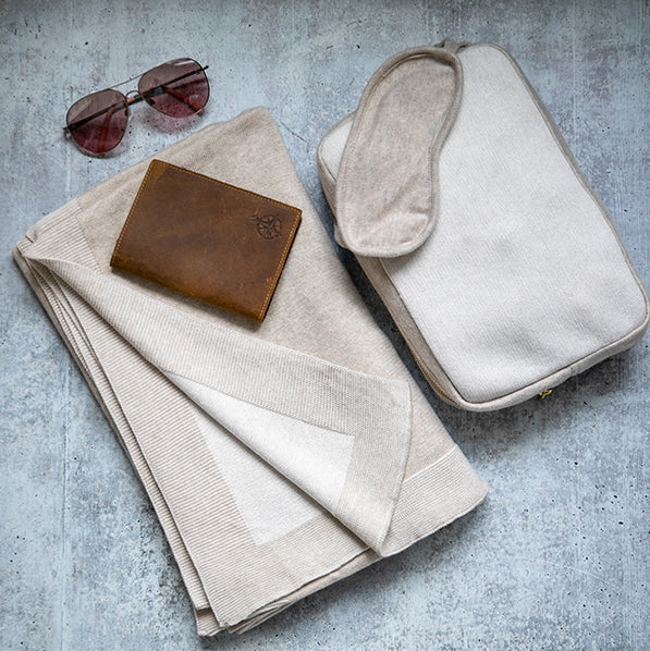Pink Lemonade Travel Blanket and Eye Mask - Thumbnail 3