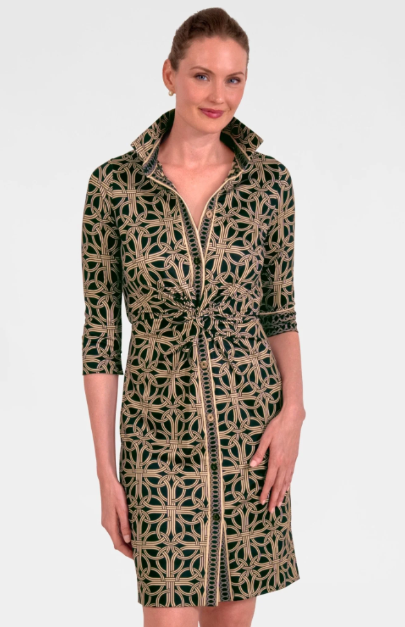 Twist & Shout Mini Dress, Black Ring Toss