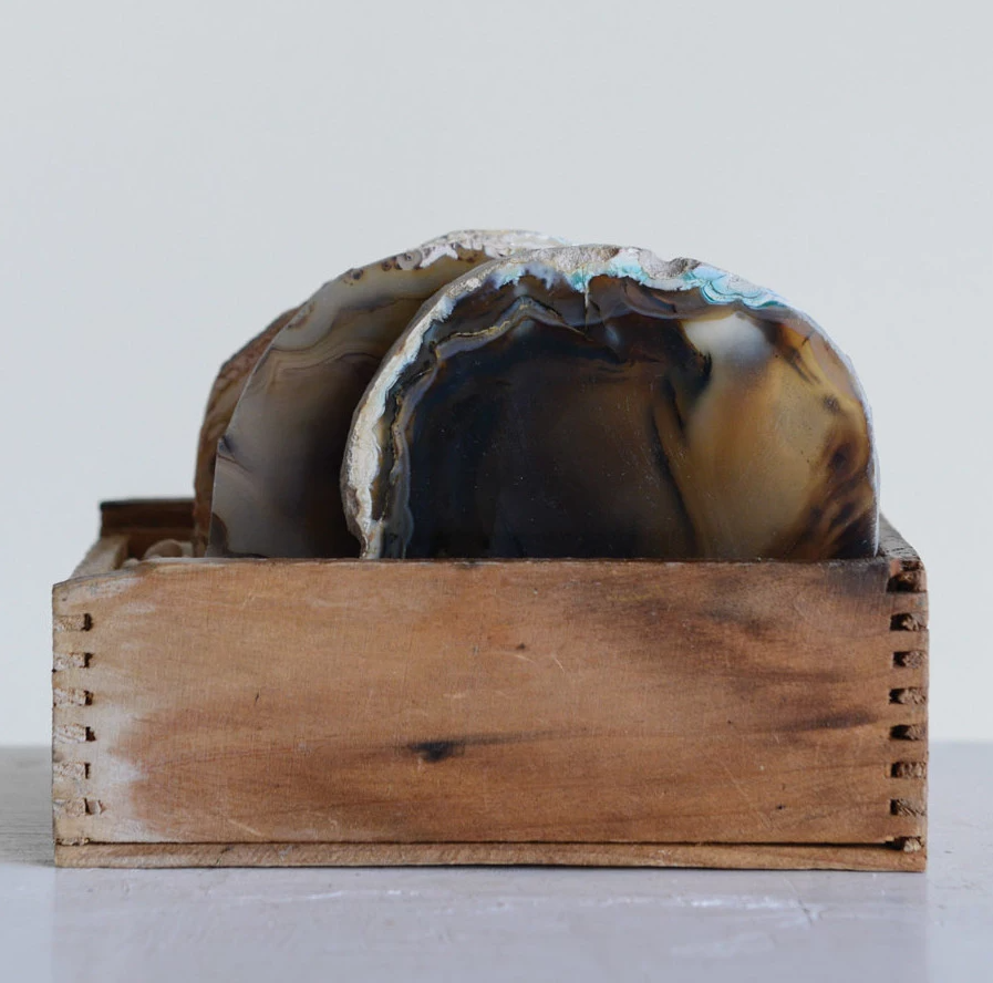13 Hub Lane Agate Coasters - Thumbnail 2